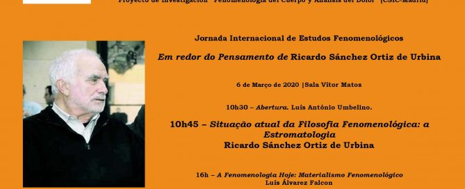 Jornada de Estudos Fenomenológicos Coimbra 2020