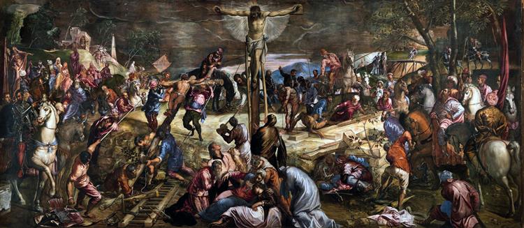 Jacopo (Robusti) Tintoretto. Crucifixión.